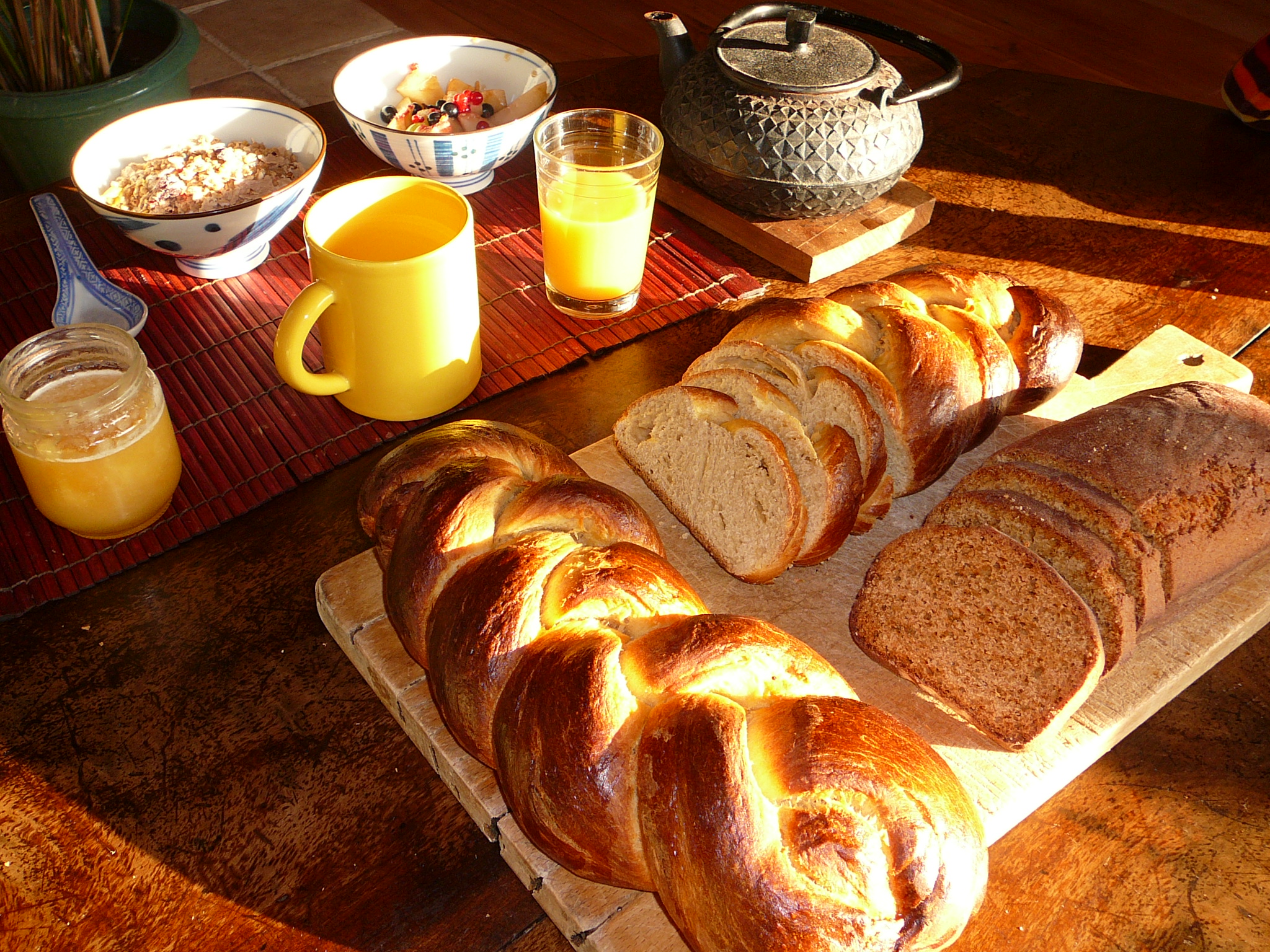 Petit-déjeuner à l'Aiguillette Lodge