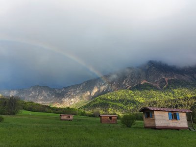 Les roulottes de la Ferme du Pas de l'Aiguille - Vercors Trièves