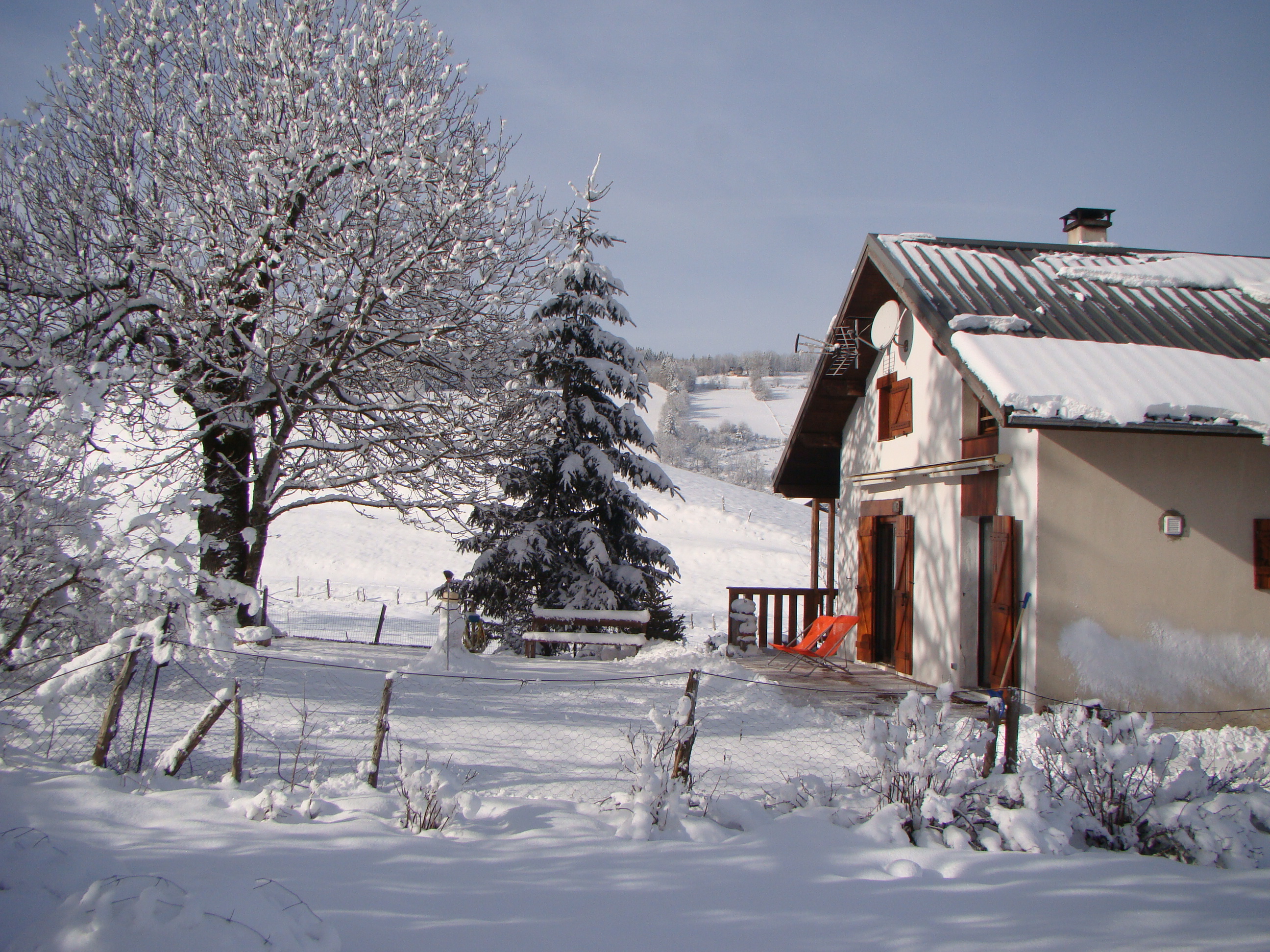 maison en hiver