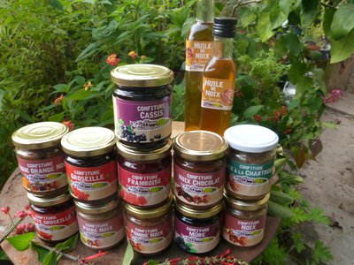 confiture et noix ferme des villardes