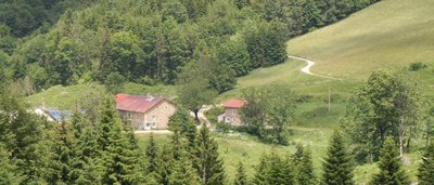 Vue sur la Ferme de la Caille