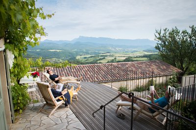 Gite l'Amandier - terrasse