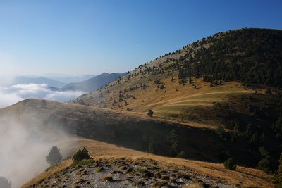 Paysage à proximité du col de Menée