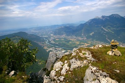 Vue sur la vallée de l'Isère à partir de la Dent du Loup