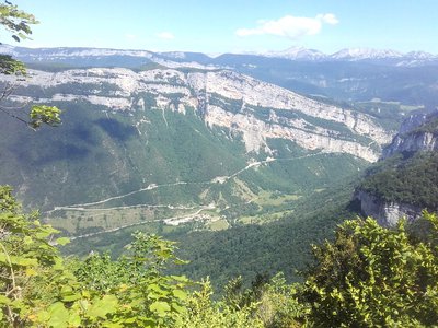 Vue de Gouyat Planet sur les Grands Goulets