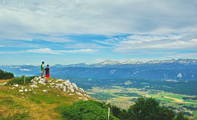 La plaine de Vassieux depuis les crêtes de la Gagère