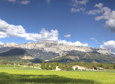 La montagne de Glandasse vue depuis la plaine