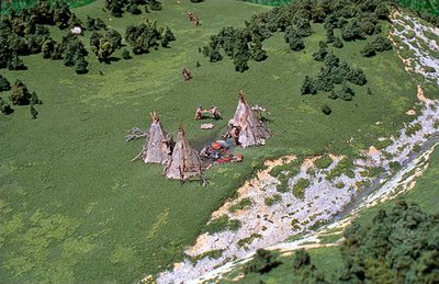 Maquette reconstituant le site de Machiret