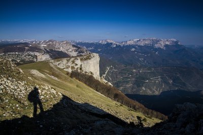 Paysage vu des alentours du But Saint-Genix, avec le Glandasse en fond