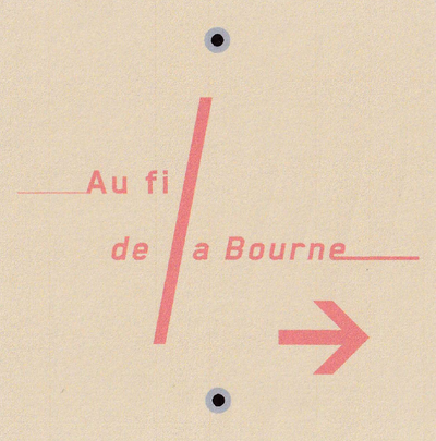 Signalétique du sentier Au fil de la Bourne