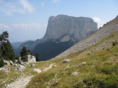 Vue sur le célèbre Mont Aiguille