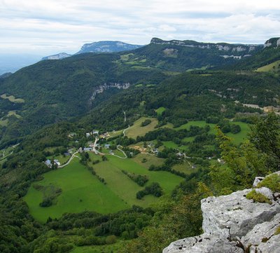 Vue sur le village de Malleval-en-Vercors