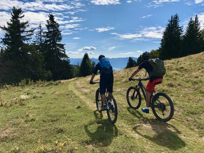 VTT à Plénouze sur la commune d'Autrans