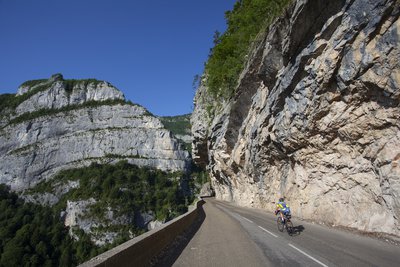 Vélo dans les gorges