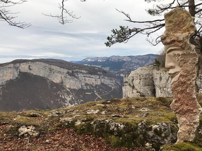 Vue sur les Gorges de la Bourne et le Bienveilleur