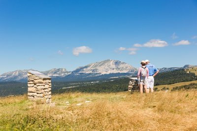 Vue sur le Grand Veymont