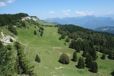 Vue sur le plateau de la Molière