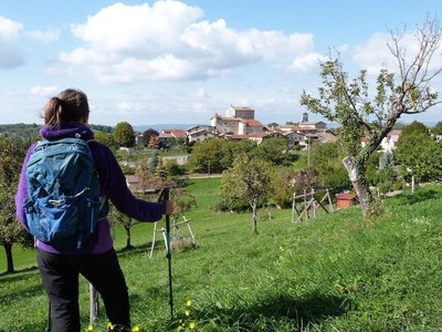 Vue sur le village de Saint-André-en-Royans