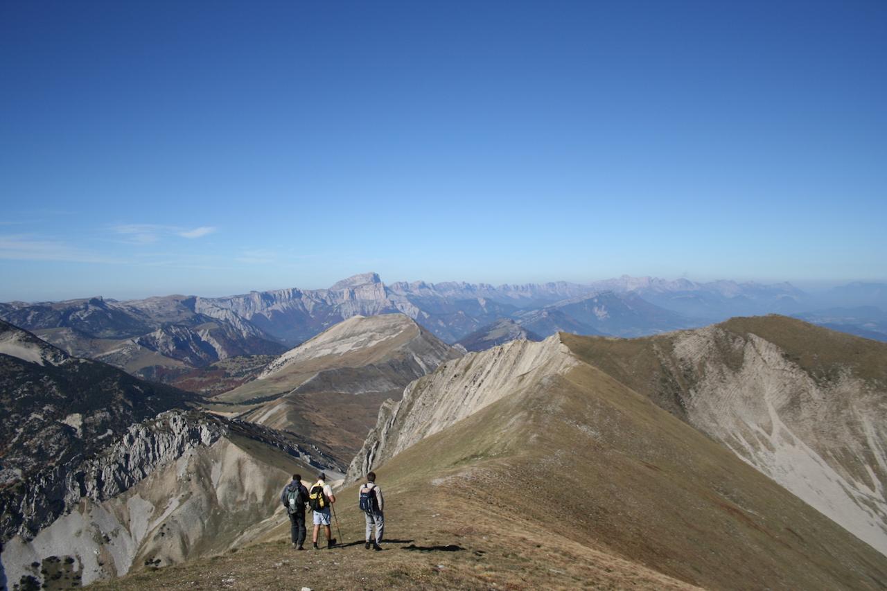 Crêtes en direction du Mont Barral
