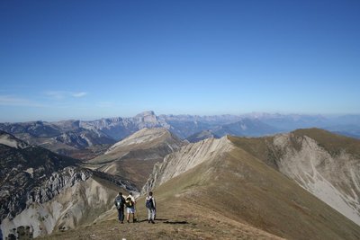 Crêtes en direction du Mont Barral